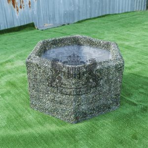 Вазон Шестигранник - Змеевик