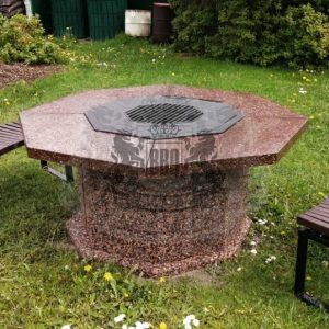 Гриль-стол с плитой - Песчаная буря