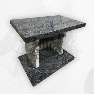 Разделочный стол прямой 1000х520х850мм Полированный Монохром