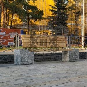 Скамья С4 - Черное и белое